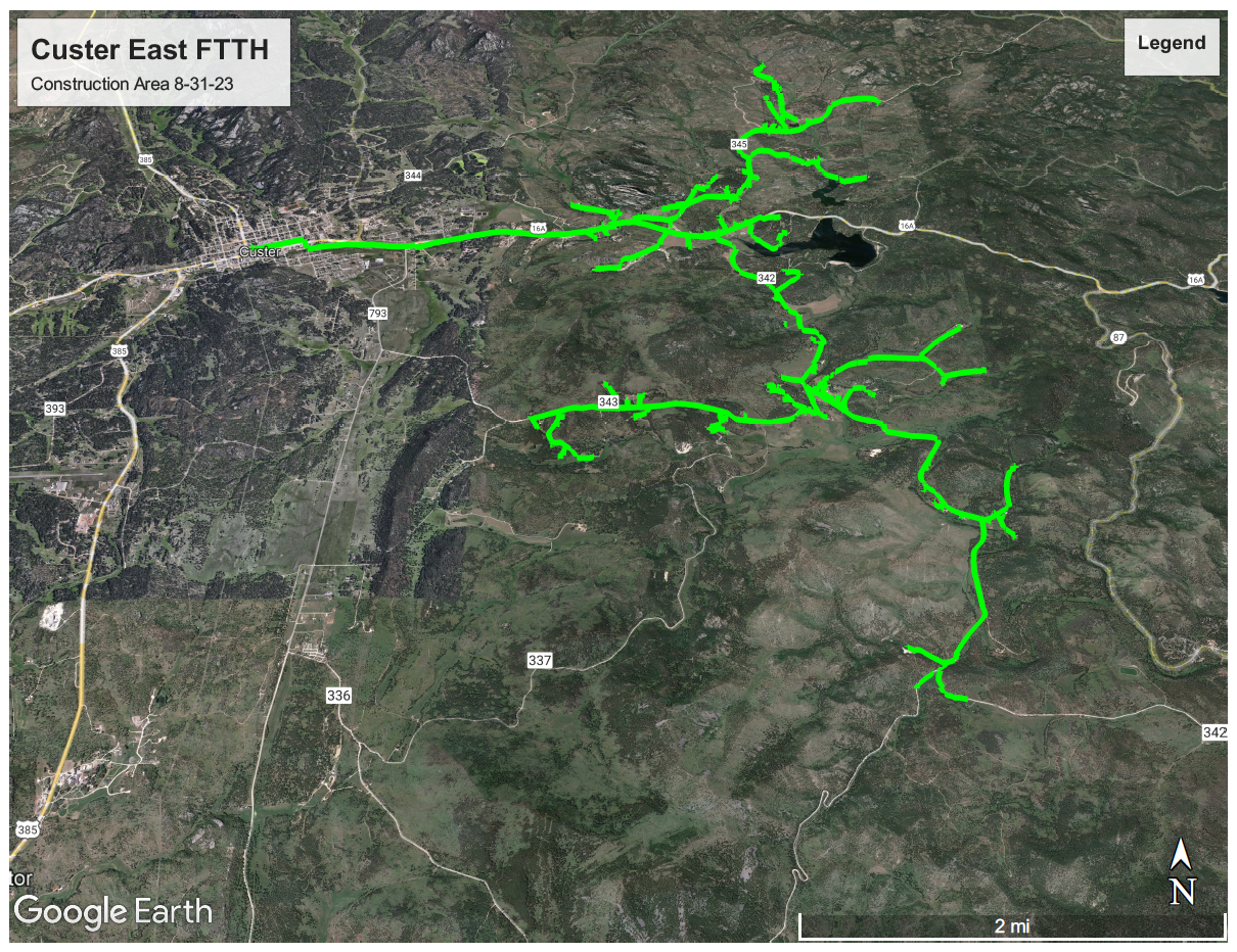 Custer East FTTH Construction Area 8-31-23.png