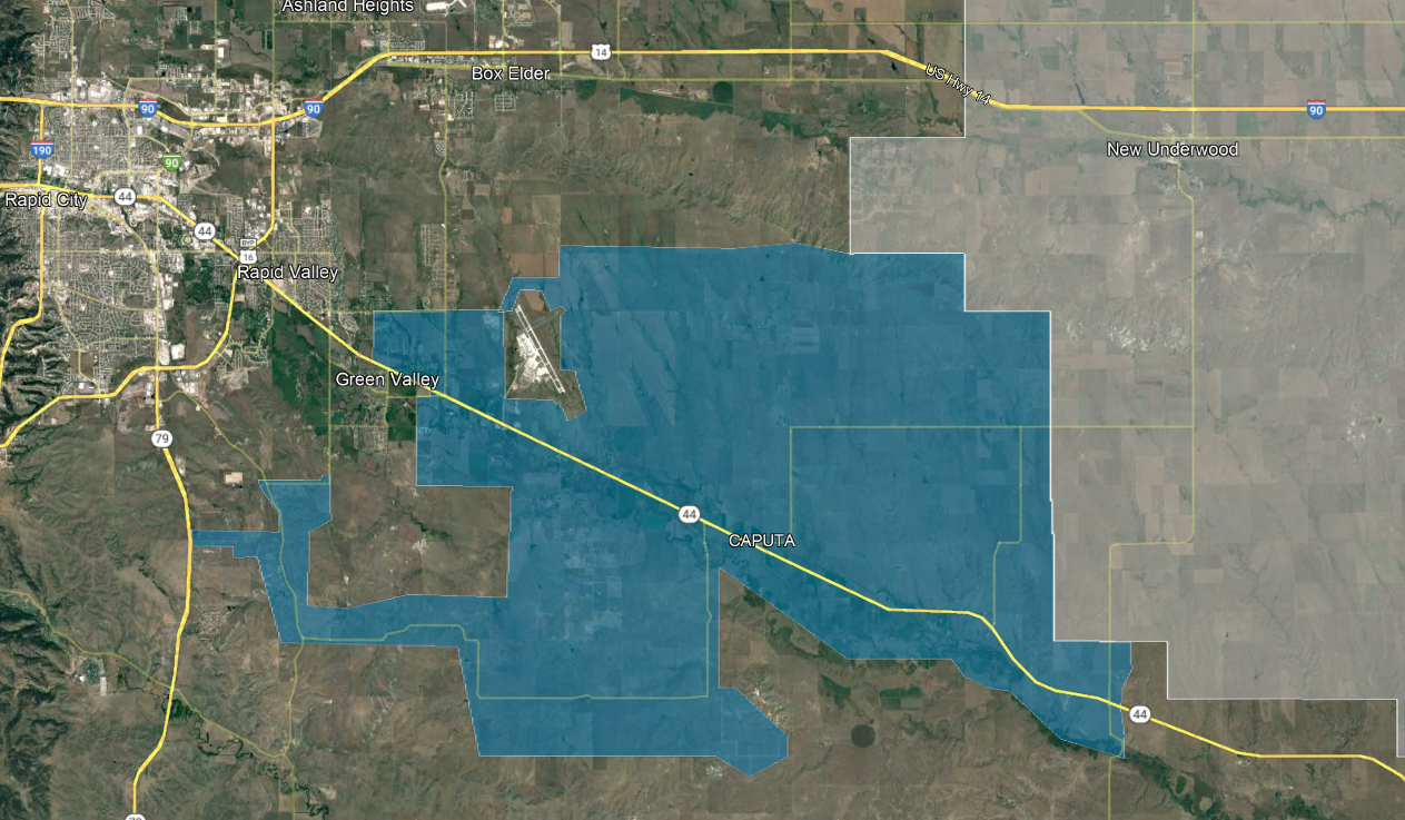 East Rapid City Caputa 2023-24 FTTH Map.png