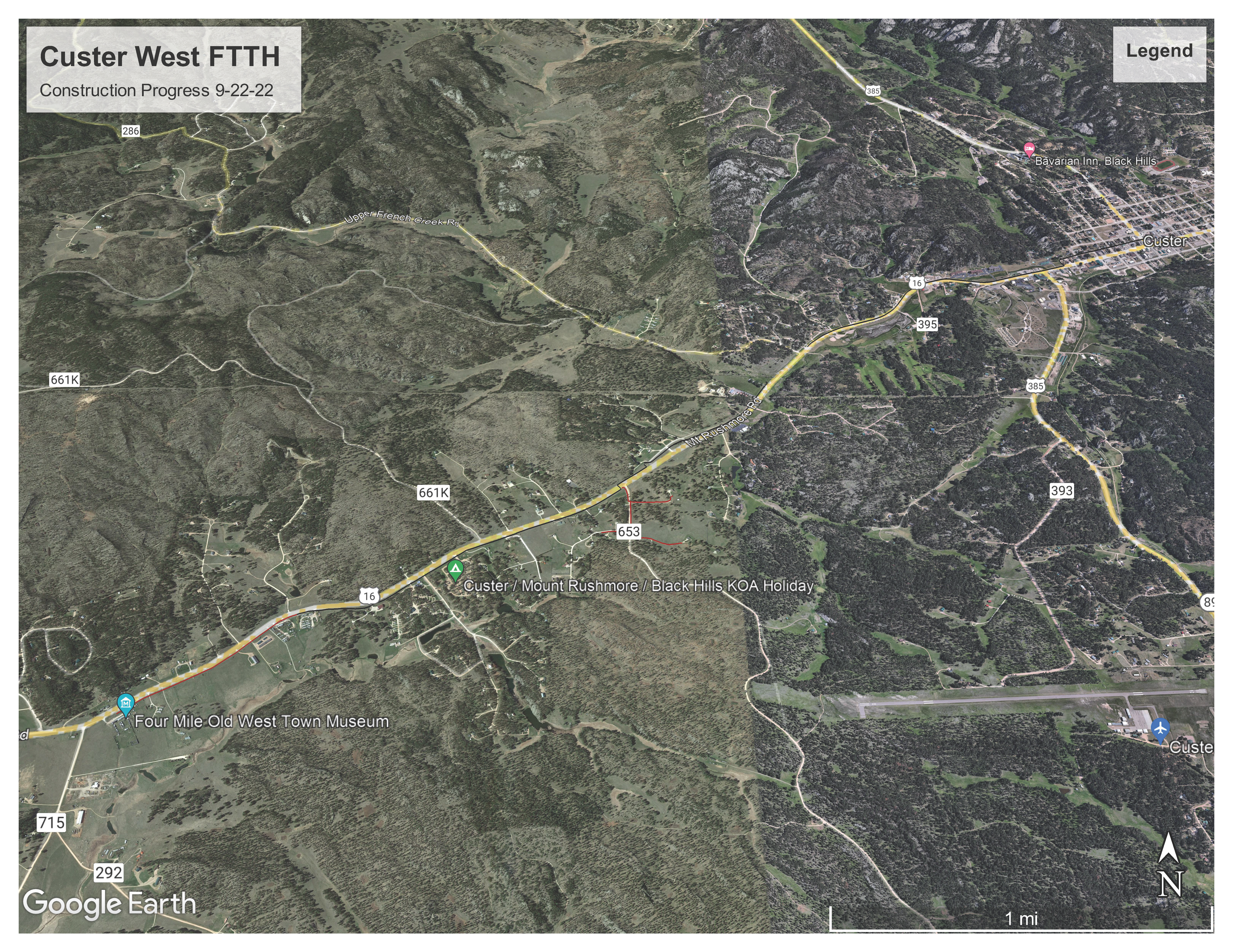 Custer West FTTH Construction Progress 9-22-22.png