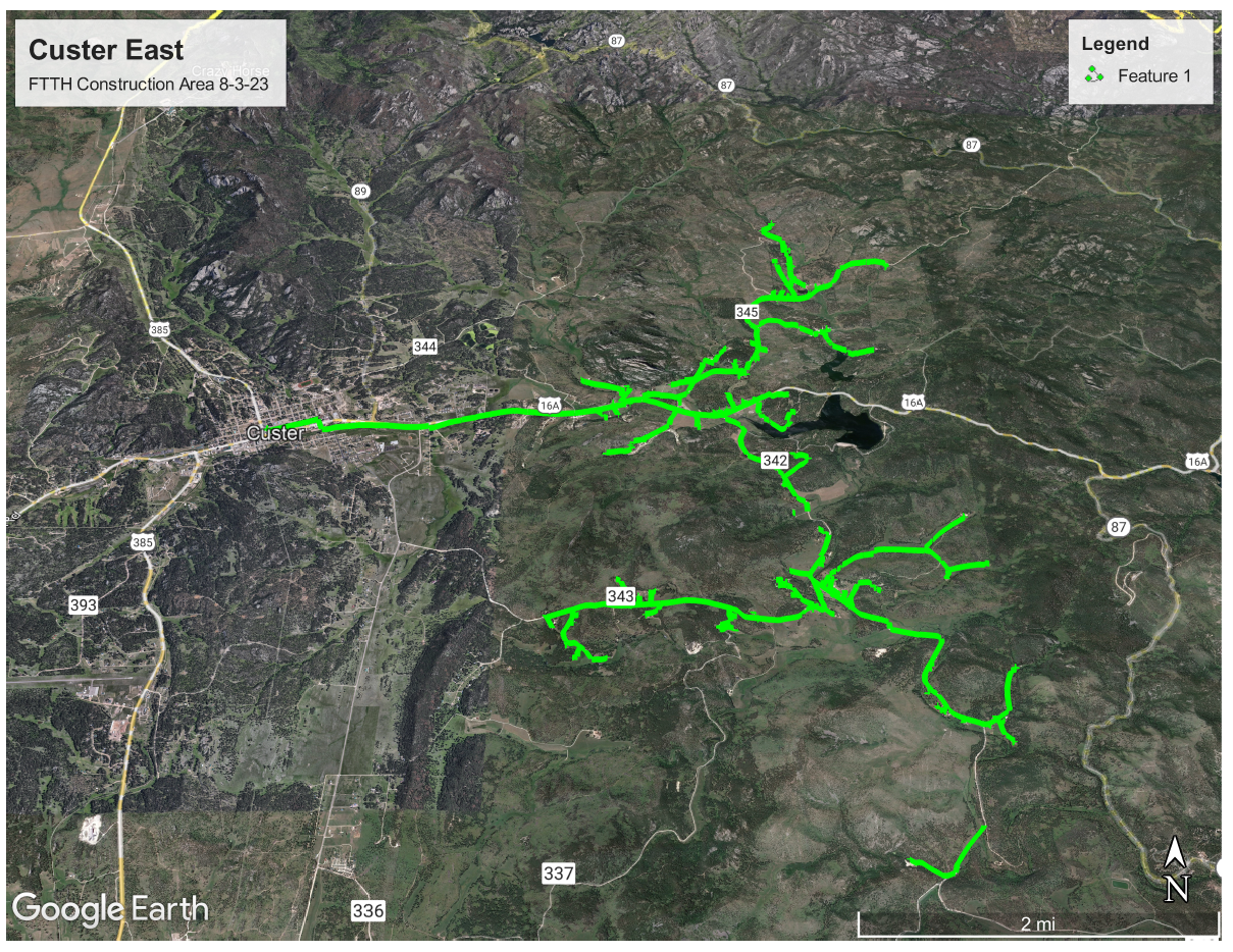 Custer East FTTH Construction Area 8-3-23.png